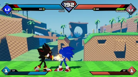 Sonic Smackdown - Shadow vs Sonic on Green Hill