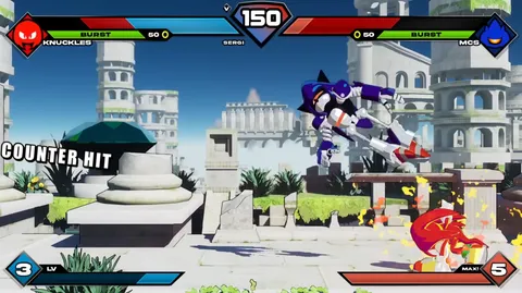 Sonic Smackdown - Mecha Sonic counter hit