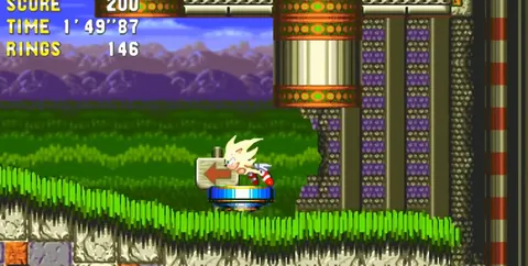 Sonic 3 AIR - Super Sonic gameplay in widescreen