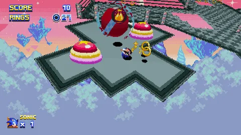 Sonic Galactic - 3D special stage with colorful Saturn-era visuals