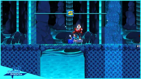 Sonic Momentum - Stage environment with Rush-inspired visual style