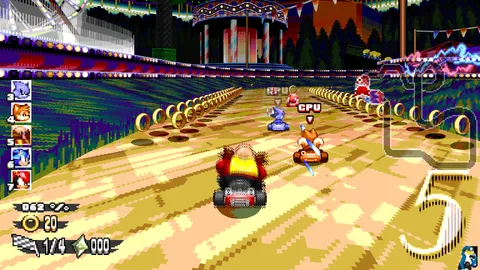 Dr. Robotnik's Ring Racers - intense kart racing on a colorful track