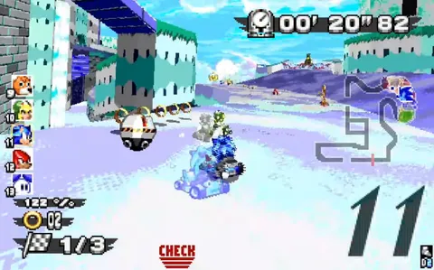 Dr. Robotnik's Ring Racers - character selection and race start