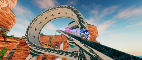 Sonic GT - Giant loop in Hill Top zone
