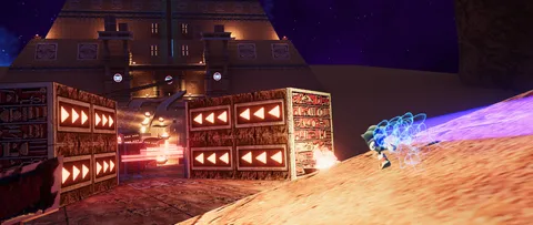 Sonic GT - Hidden Base desert zone with pyramid structures