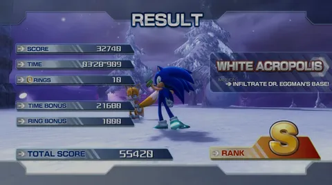 Sonic P-06 - S Rank on White Acropolis