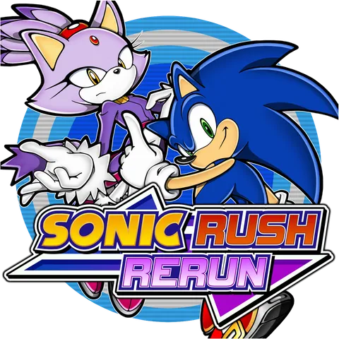 Sonic Rush Rerun - Sonic and Blaze artwork
